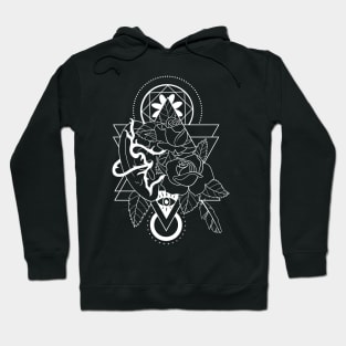 Forking Paths (white lines) Hoodie